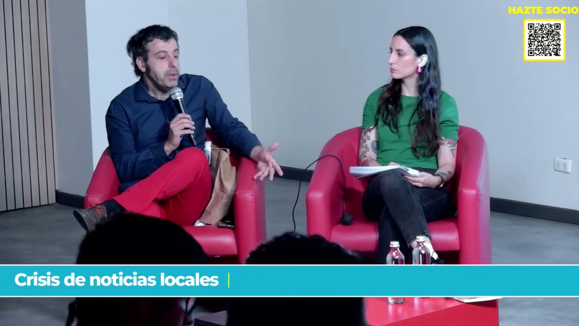 #FestivalCIPER Javier García, presidente Observatorio del Derecho a la Comunicación, sobre la crisis de los medios locales en Chile: "Si uno revisa el marco institucional no hay incentivos para los medios locales"