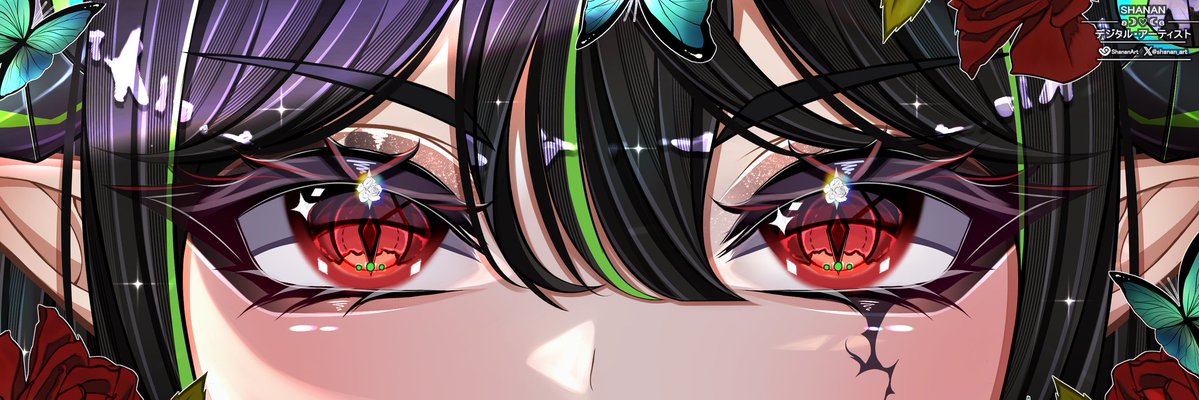 shanan_art's tweet image. Lovely Eye banner commission for the sweetest @viotubing ❤️
Thankyou so much again!! 🥹🌹

        ᥥ ᘏ
꒰ঌ(ृ ᵕ༚ᵕ｡)໒꒱
 ╭ᑌ─ᑌ─────────╮
  Very grateful always♡
 ╰ ────────────╯

#VgenComm #Vtuber #VTuberUprising @Artistreccs 🤍