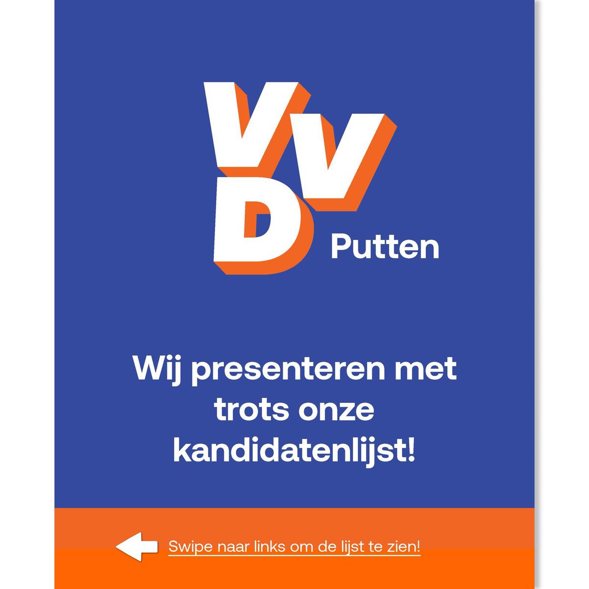 Afgelopen woensdag is onze lijst voor de gemeenteraadsverkiezingen van 18 maart vastgesteld. De komende periode willen deze betrokken Puttenaren zich inzetten in de gemeenteraad van onze prachtige gemeente #Putten #VVD