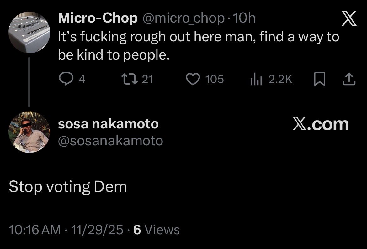 micro_chop's tweet image. Classic Twitter interaction.