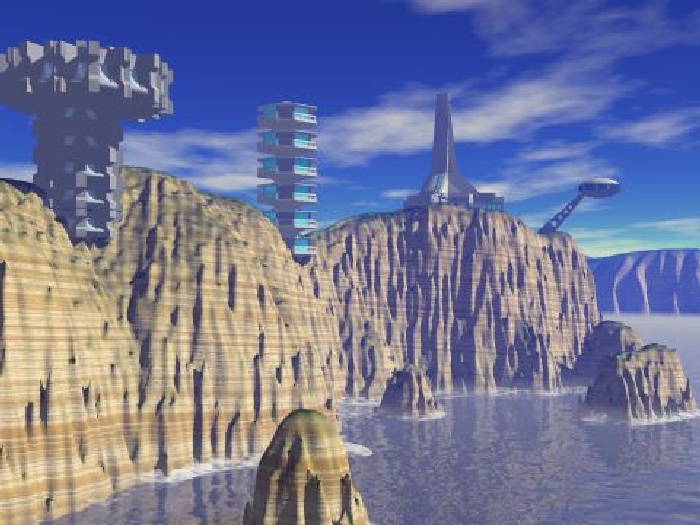 mikusingularity's tweet image. (Orion&apos;s Arm) Established in 2557 (588 AT), Nova Terra in Tau Ceti is the first successful human interstellar colony.

Resembling early Earth until terraforming (2300 AT), Nova Terra became known for its virtual media/entertainment industries like the Novawood Habitat (1102 AT).