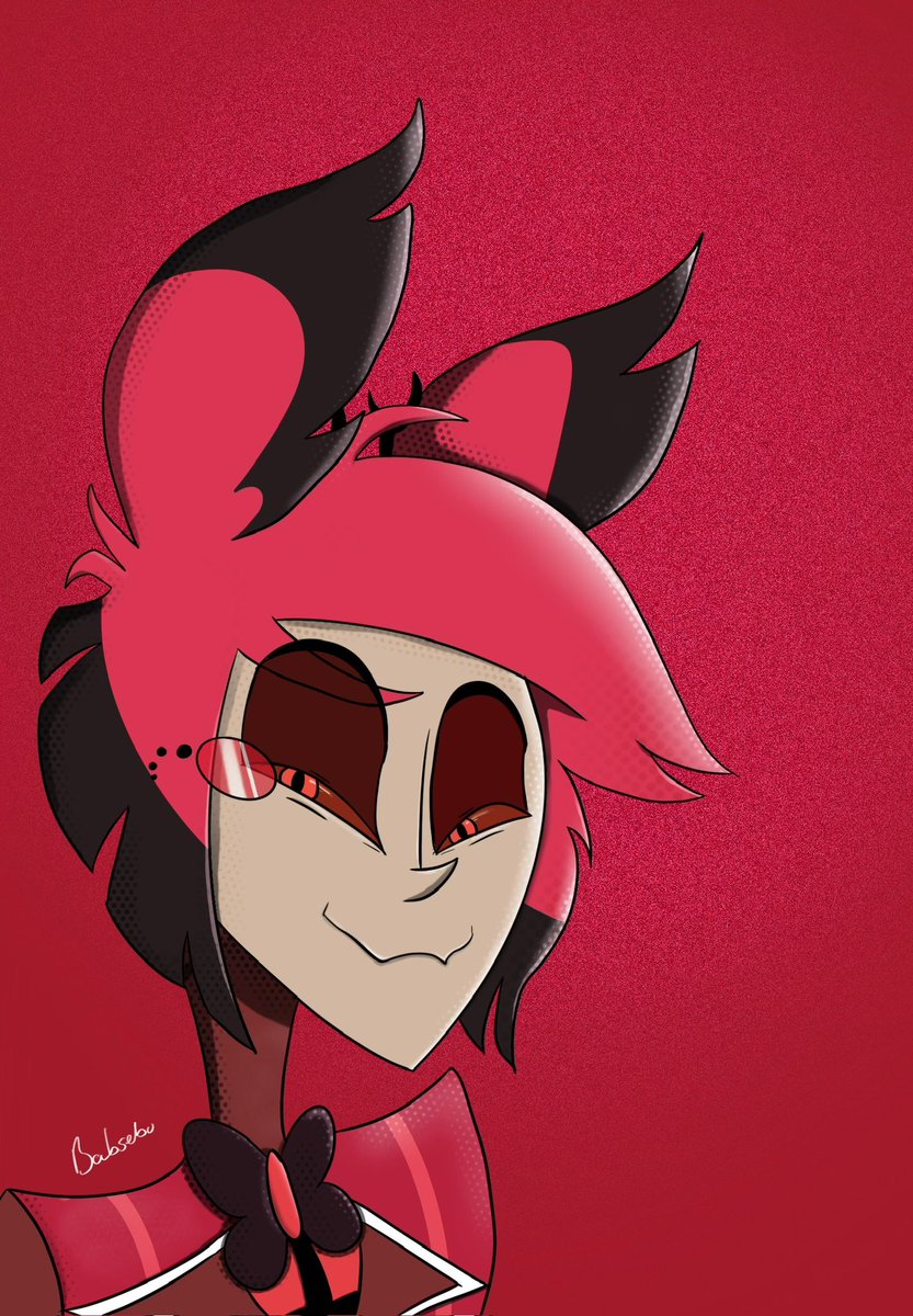 babsebu's tweet photo. @Alastorsfluffy Kinda wild to think that I drew this one year ago based on Amie’s duck face and now seeing this in the show made me scream XD https://t.co/CxJopBCteJ