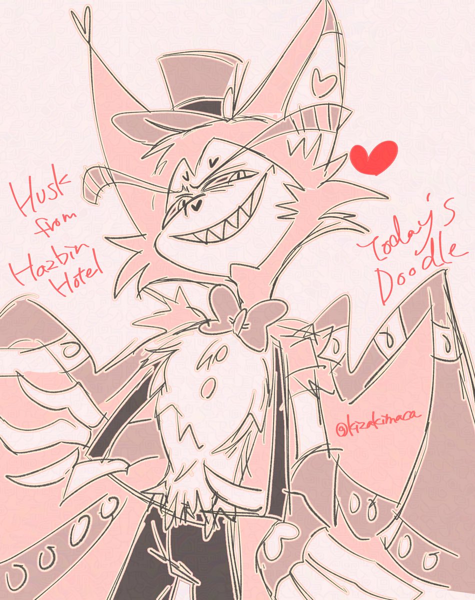 #HazbinhotelHusk 
 #Husk
TODAY'S DADDY 🐈‍⬛♡