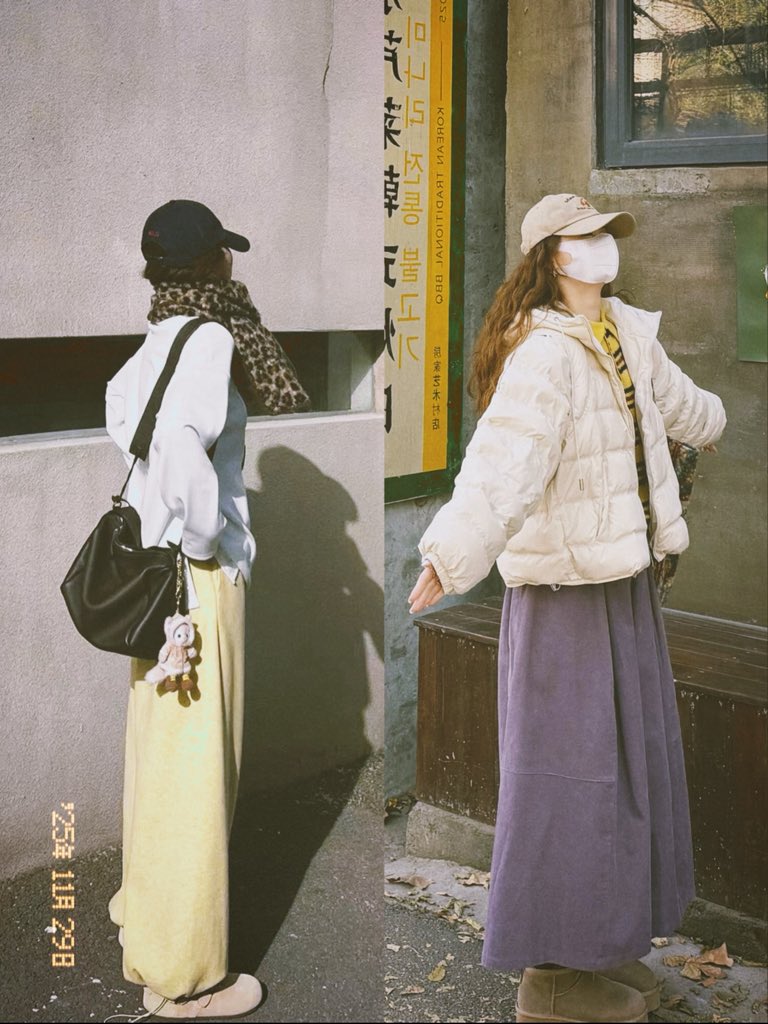 HecateLibb's tweet photo. 这个月来个倒叙吧
做个会穿搭的女孩，冬天来啦！
#ootd https://t.co/eTZTDLv8Hc