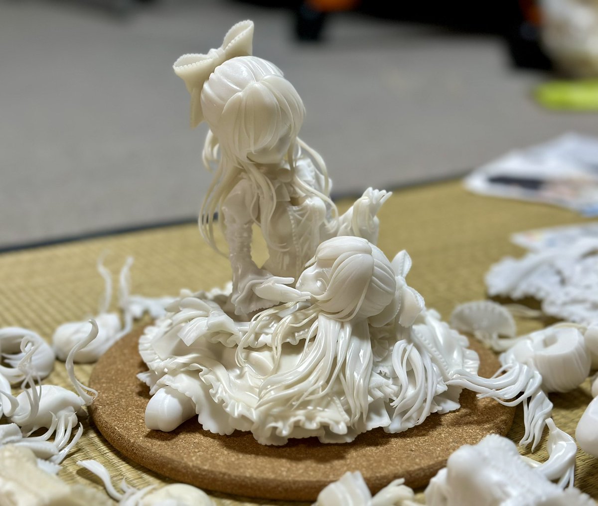 タイトル『Dear my face』
パーツ分割できました
明日のとなモ8で展示します！

量産して販売するのは冬のワンフェスになります！
#となモ8