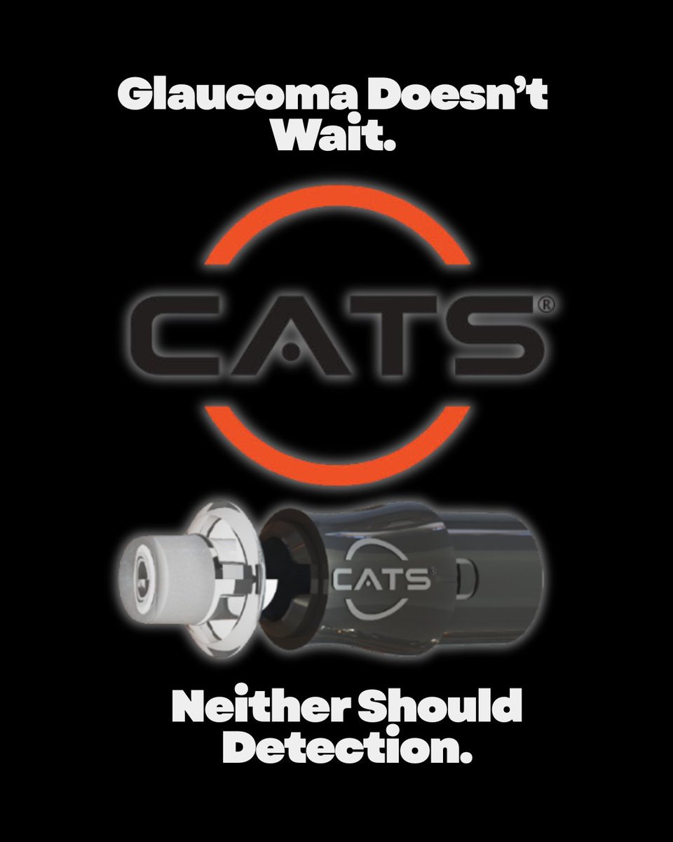 Intuortec's tweet image. With the CATS Tonometer, eye care pros can detect glaucoma up to 5 years sooner, years of sight saved, lives changed. Early detection = earlier treatment = better outcomes. Every year counts. Visit catsiop.com today!