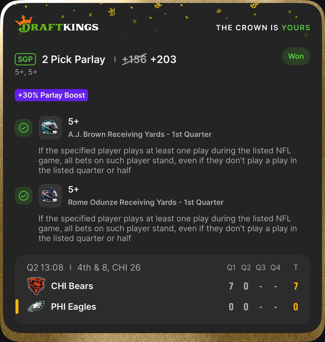 Great night in the discord 🔥 

Moley;
-130 💰 
-114 💰 
+142 💰 
+190 💰 
+225 💰 

Nic:
-125 💰 
-117 💰 
+104 💰 
+136 💰 
+144 💰 
+203 💰 
+684 💰 
+1165 💰 
+1483 💰 

Come join us 👇
🔗 whop.com/primo-bets/