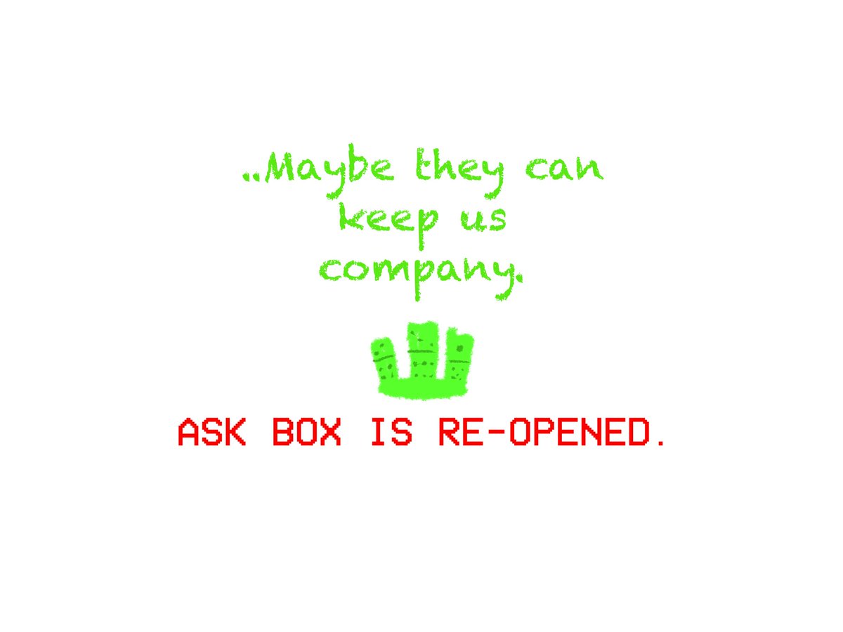 YOUREMPEROR1X's tweet image. #ask1x

// Big thing! thanks to 2x2, ASK BOX HAS NOW REOPPEEENEEDDD, although i&apos;ll be answering stuff at a rather slow pace because of college.
