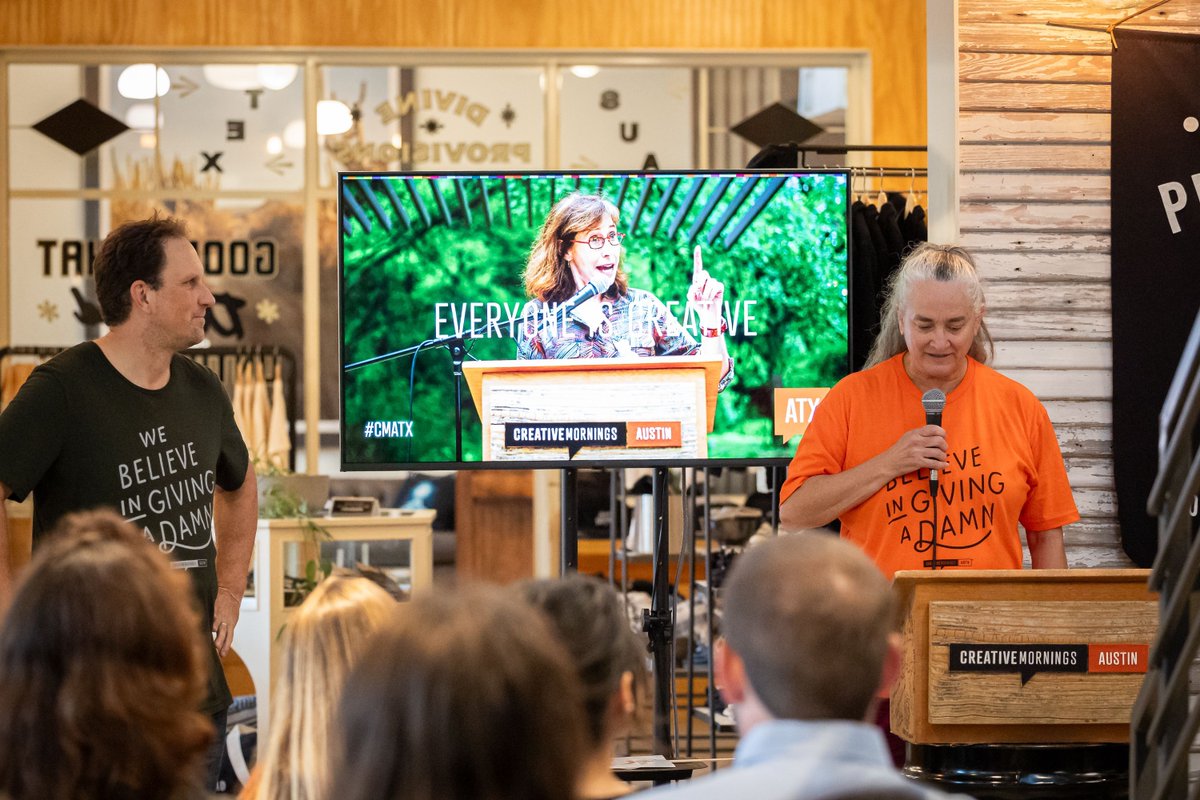 CM_Austin's tweet image. Our #CreativeMornings manifesto was read by long-time community member Susannah Frishman-Phillips at our November event. Thanks Susannah! creativemornings.com/individuals/su…
#EveryoneIsWelcome #EveryoneIsCreative #CMgrowth #CMATX