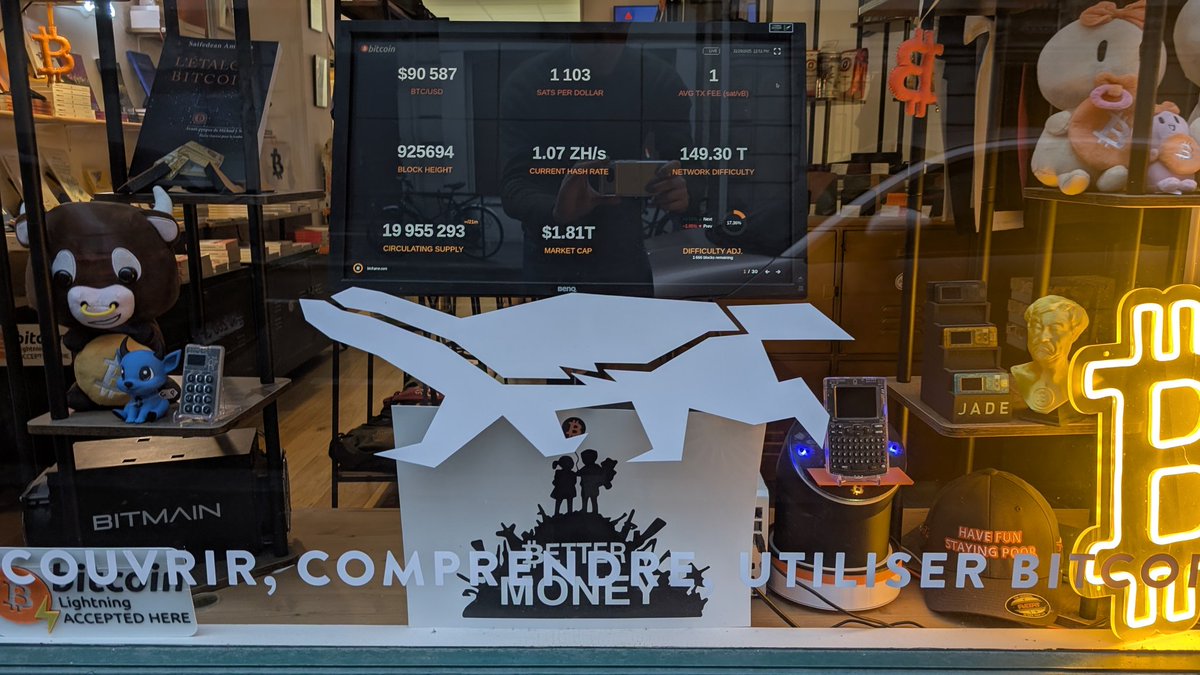 bitcoinbazar21's tweet image. Did you know that most people entering the shop don&apos;t know about this beast displayed everywhere in the store… even some bitcoiners?

It was quite a surprise when I discovered that it wasn’t much of a symbol after all.

If you know what it is and what it means, I guess you&apos;re…