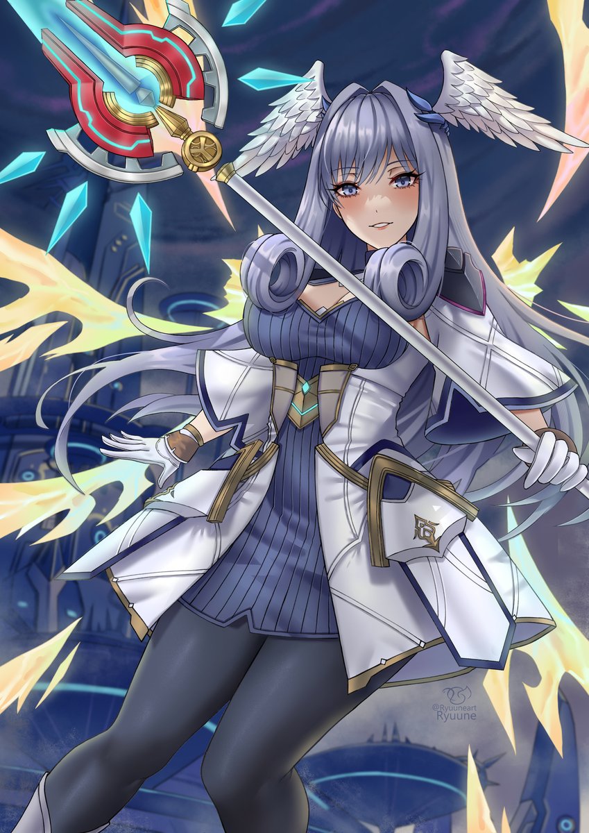 Ryuuneart's tweet image. Melia  メリア 🪽
#ゼノブレイド3 #XenobladeChronicles3
