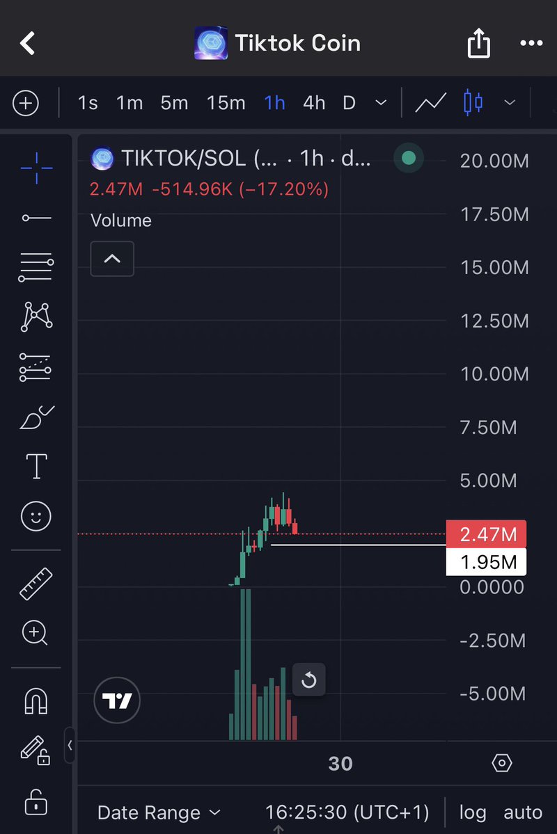 2geekerr's tweet image. Added more to my $TIKTOK bag.

No brainer gamble win or lose i&apos;m dere