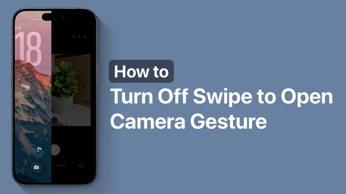 iOSHacker1's tweet image. How to Turn Off Swipe to Open Camera Gesture ioshacker.com/how-to/turn-of…