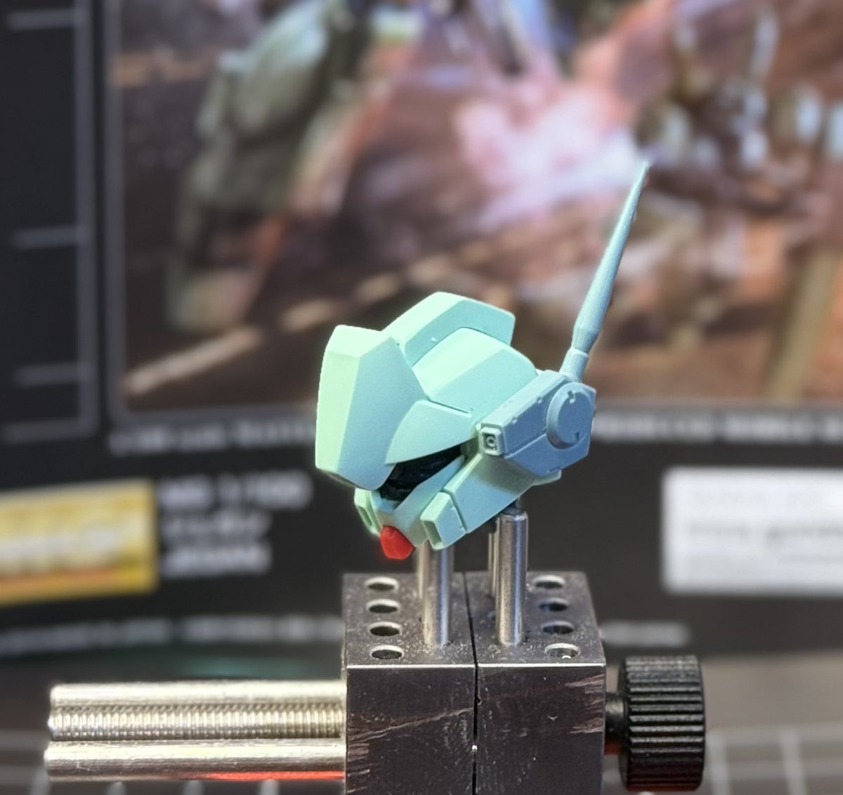 YouTube_hobb's tweet image. 今日はヘッドパーツの面出ししました。
横顔がかっこよくなりましたー！