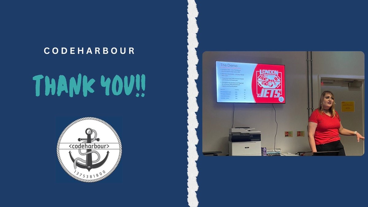 Thank you Lucy for a super insightful talk!!🔒#security #codeharbour #womenintechnology