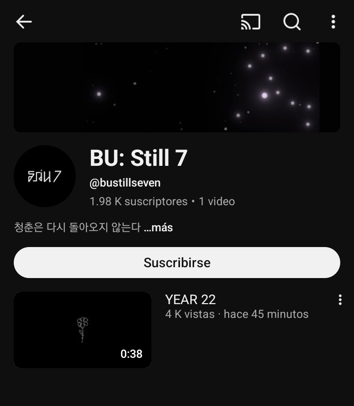 AndreArmy613Com's tweet image. Y si esto no es solo un proyecto x y si es algo de ellos directamente?

Digo 

1. La ubicación del canal está directamente en Corea del Sur
2. La descripción dice &quot;La juventud nunca vuelve&quot;

Y acabaron de subir un vídeo tipo HYYH.