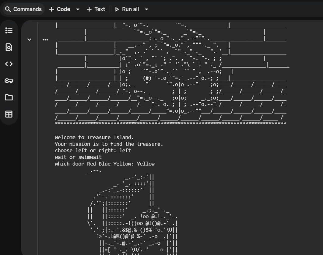 RahulRaj__15's tweet image. Finished Day 2 of @100DaysOfCode.
Built a mini project — Treasure Hunt Chest.
More experiments and projects ahead.

#100DaysOfCode #pythonprogramming #GenAI #LLMs