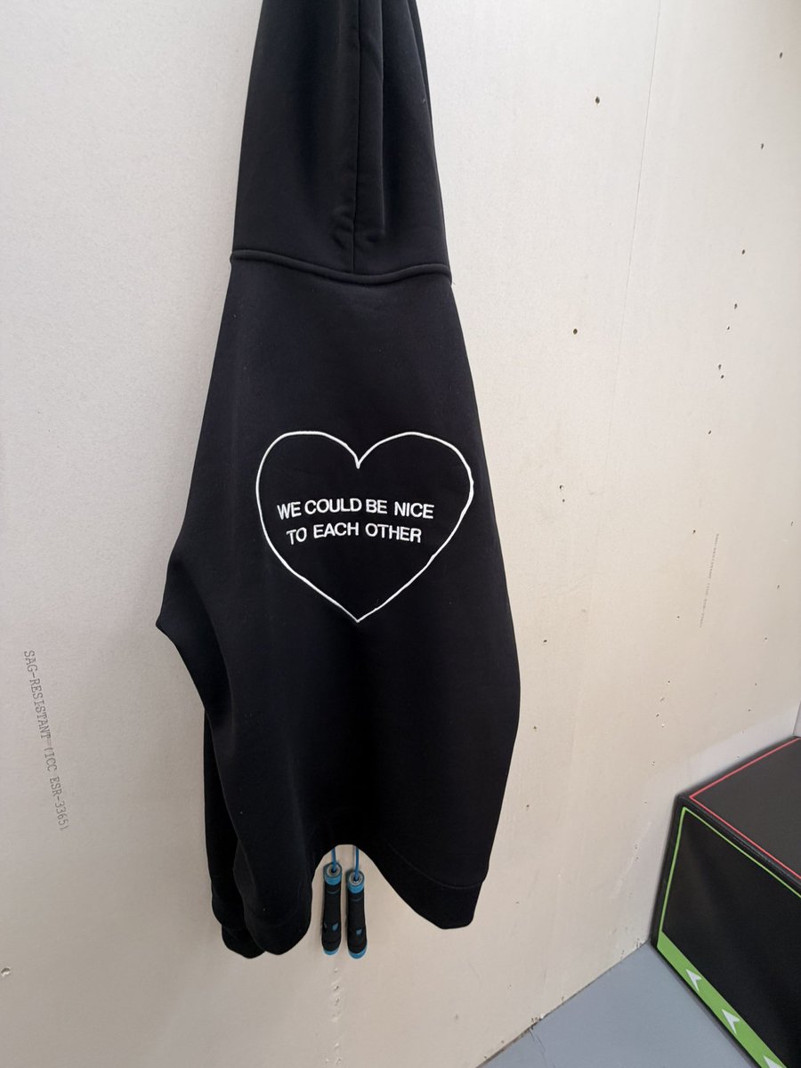 i was wearing my deano hoody in shoprite at self check out an old guy comes up to me "your hoody is right we should be nice to each other but people are going to think you are gay wearing that" WHAT