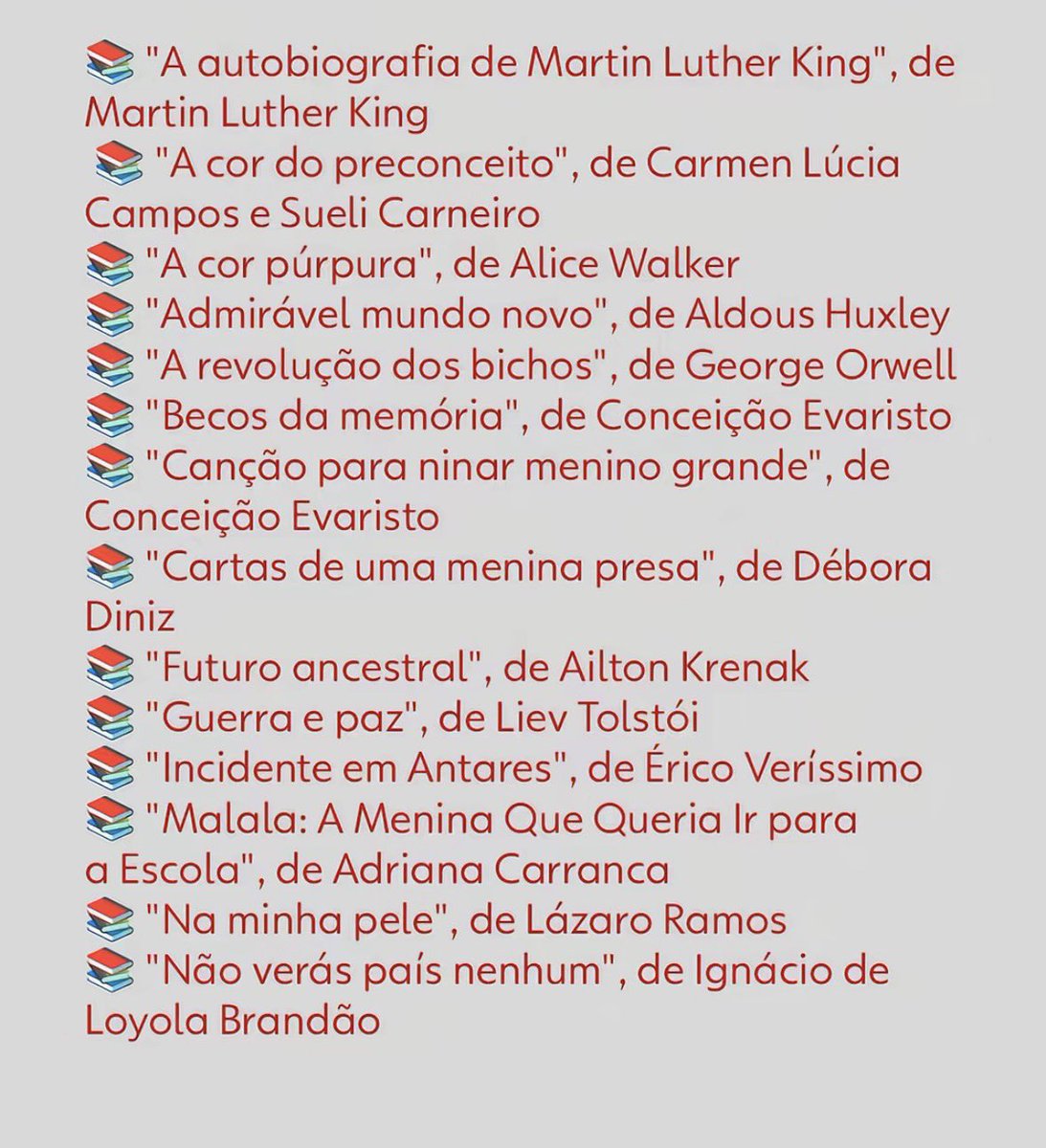 brunobbragac's tweet image. desmaiando de rir com a lista de livros que o Bolsonaro e os milicos golpistas têm que ler pra reduzir as penas deles