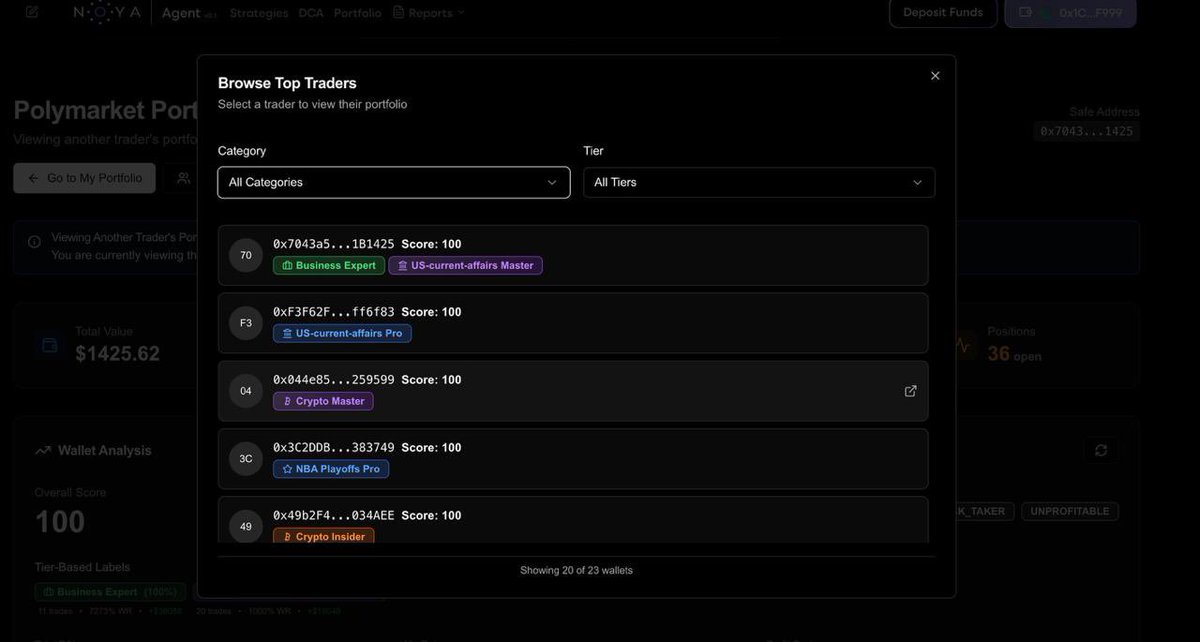 tm_dynamics's tweet image. Did you know that Millions of Polymarket addresses had been labeled?.
Find insiders. 
Find signals
Follow the bettors who actually win.

Only with @NetworkNoya Intelligence.
