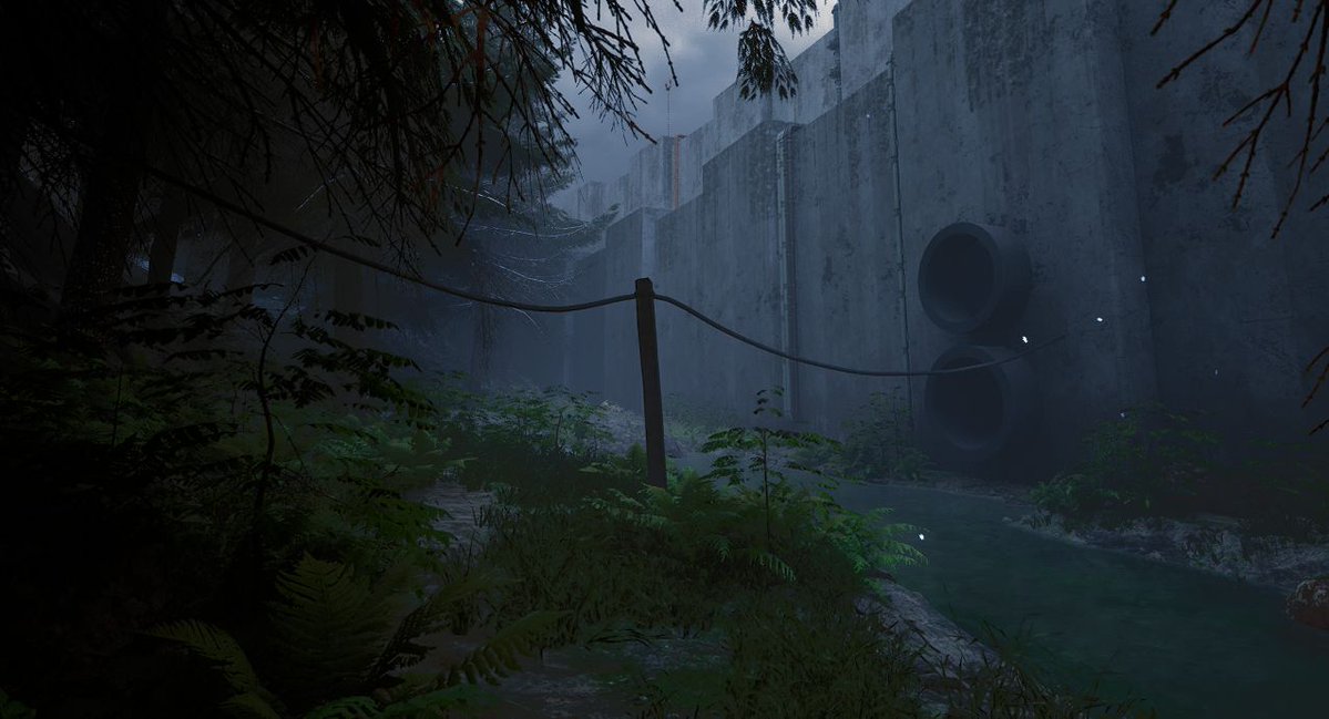 TheHairyDizz's tweet image. Slow progression, but it is being done! Here is an exterior wall and a water run off outlet the player will enter to access a type of power plant. Happy #screenshotsaturday #UnrealEngine5 #leveldesign #brutalist #nature #IndieGameDev