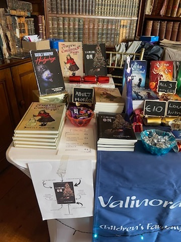 AuthorIseult's tweet image. The super amazing @ValinoraW is at a Christmas fair today, and she’s selling some of my books. I wish I could be there with her. I’m so grateful my books are getting out into the world, even when I can’t.