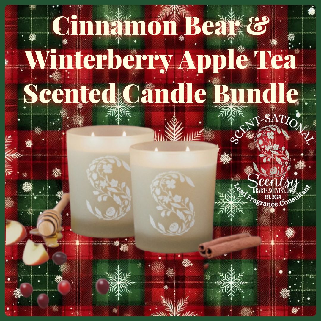 RFuryNews's tweet photo. Warm up with the cozy scents of Cinnamon Bear and Winterberry Apple Tea 🍂🍎. This limited bundle is PERFECT for the season! Shop now and bring a welcoming aroma to your space – https://t.co/GLsj5VgGuo  #fallhome #gifts #giftideas #giftgiving  #giftshop #giftsforher #holidaygifts https://t.co/vzPixaIEzW