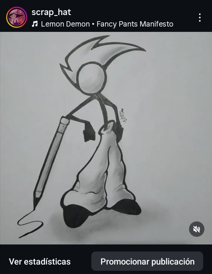 ScrapHat's tweet image. Captura directa de mi cuenta de instagram donde mayormente publicaba arte tradicional en papel. Gracias por recordarme que debo publicar más mis dibujos en papel.