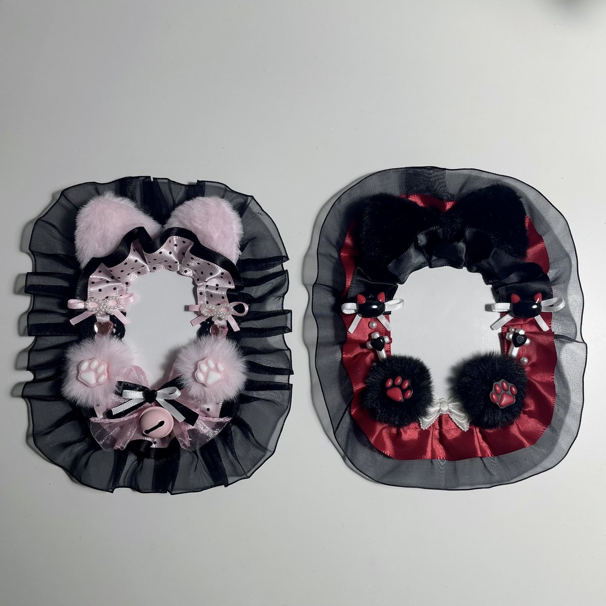 2beepStudio's tweet image. :ﾟ⭑⁠:⁠｡ตัวอย่างงานดำแดง ดำชมพู　𓂋 ⋆ 
#2beepcustom

  ✦ราคาชิ้นละ 149,139 ส่งฟรี 
💬สั่งทำรองาน1-2วันค่ะ ੭ '‧̫'꒱੭ 

 #ตลาดนัดเฟรมการ์ด #เฟรมการ์ด #เฟรมการ์ดลูกไม้ #เฟรมการ์ดเจ้าหญิง  #เฟรมการ์ดพร้อมส่ง