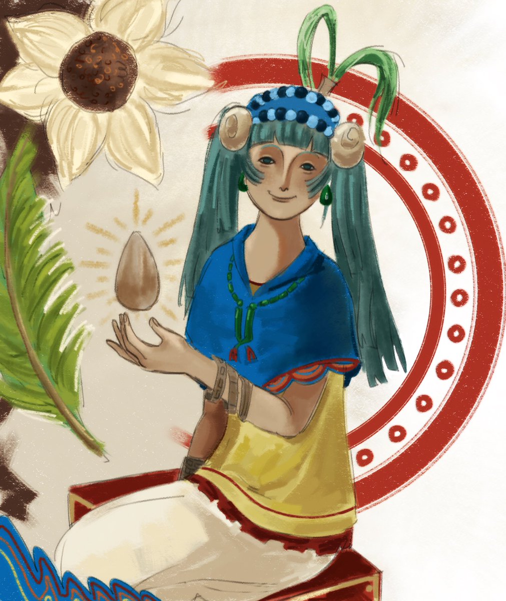 lollymarchetti's tweet image. my mesoamerican Miku art ! 
#hatsunemiku #mesoamerica #Aztec #mayaculture