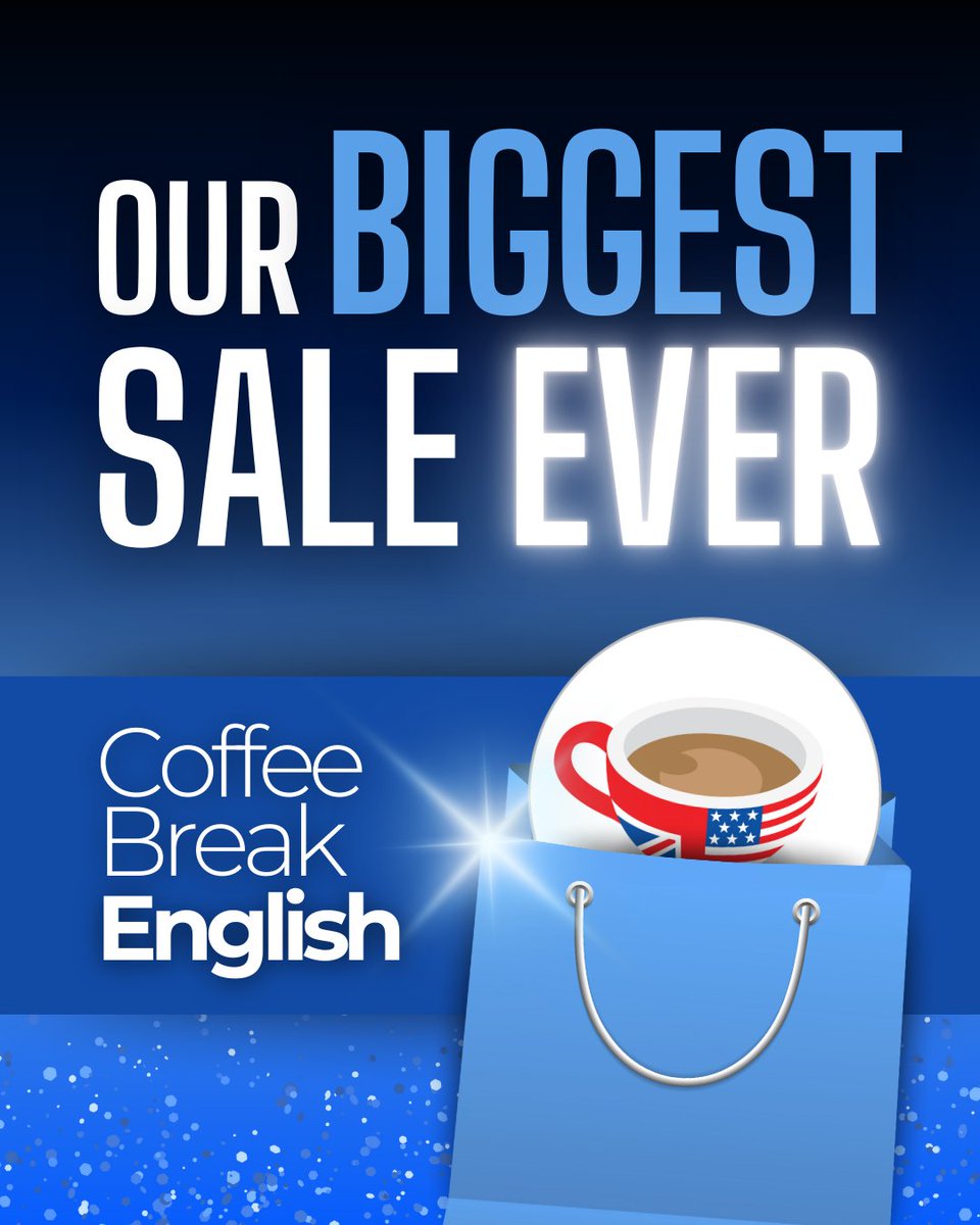 Our BIGGEST sale ever is here! 🎉
Take your English to the next level with 50% off all our courses – only until Tuesday 2nd December. Don’t miss it! 👉Link in bio!
