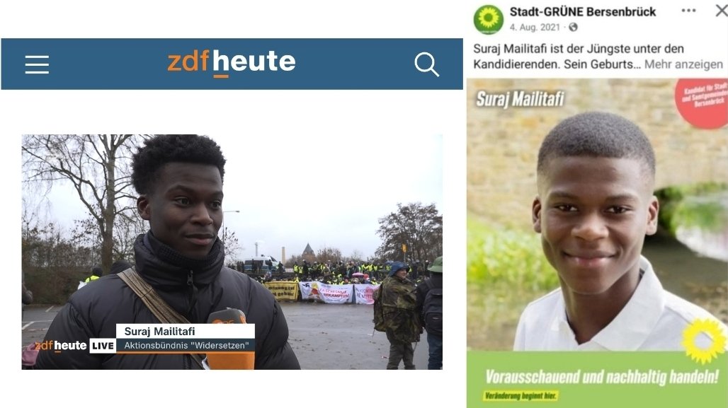 OERRBlog's tweet image. Der von der ZDF heute interviewte Sprecher des Bündnisses &quot;Widersetzen&quot;, das die Proteste gegen das Treffen der AFD Jugendorganisation in #Gießen organisiert, ist bei den Grünen. #OerrBlog