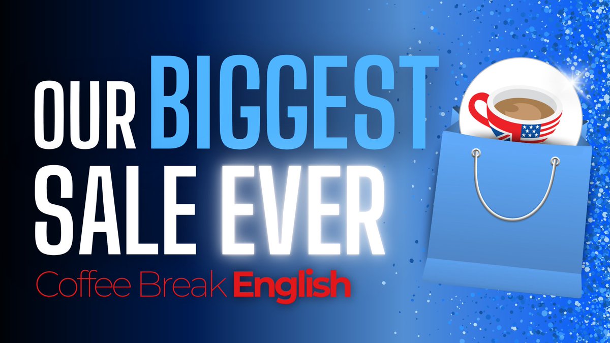Our BIGGEST sale ever is here! 🎉
Take your English to the next level with 50% off all our courses – only until Tuesday 2nd December. Don’t miss it! 👉bit.ly/cbenglish