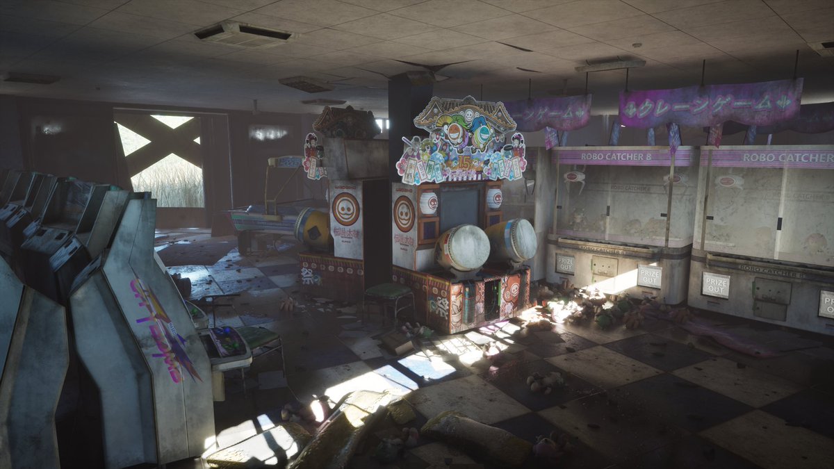 mattheogfx's tweet image. Fukushima Japan Abandoned Arcade

Full project breakdown:
artstation.com/artwork/0lwWLG

#UnrealEngine5 #blender #gameart