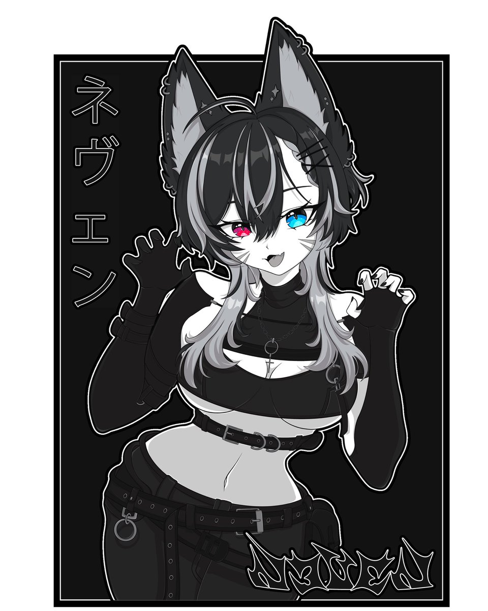 N3VENVT_'s tweet image. Done !! #vtuberfr #art #vgen #Vtuber #drawing #vrchat