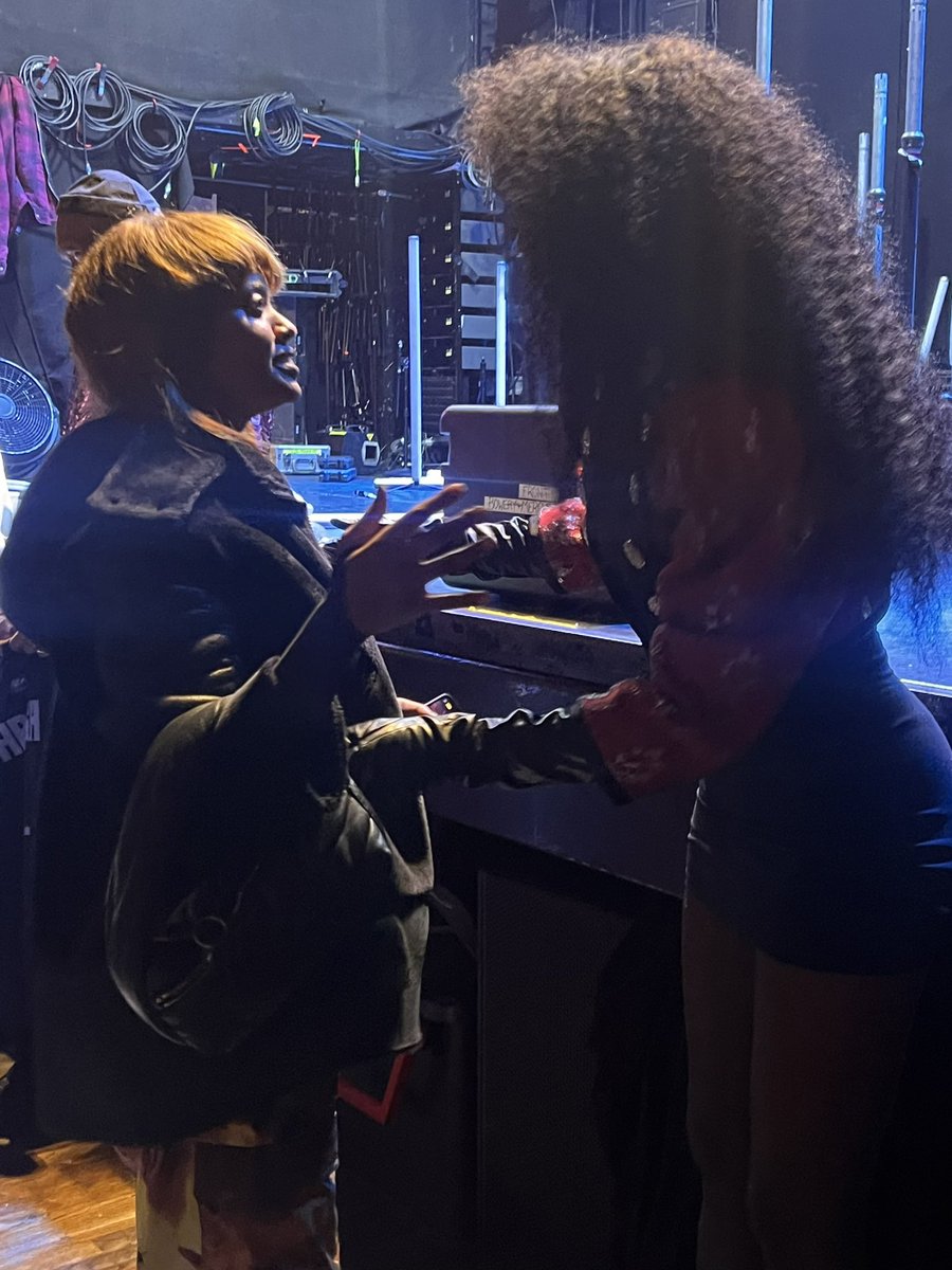 RochelleJUpdate's tweet image. Rochelle Jordan and Kelela at Rochelle’s show in NYC last night ☆