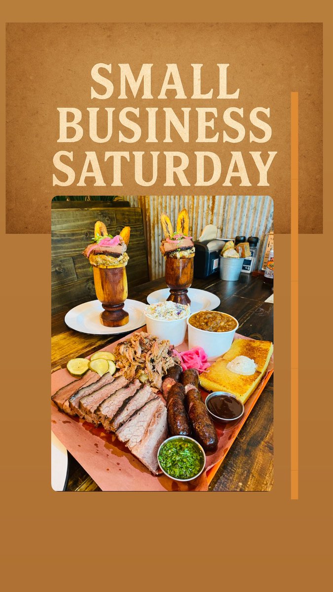 Small Business Saturday! 

Today’s the perfect reminder that every meal, every order, every visit, and every share truly makes a difference. Small businesses are built with heart, hustle, and community — and you are a huge part of why we get to do what we love.