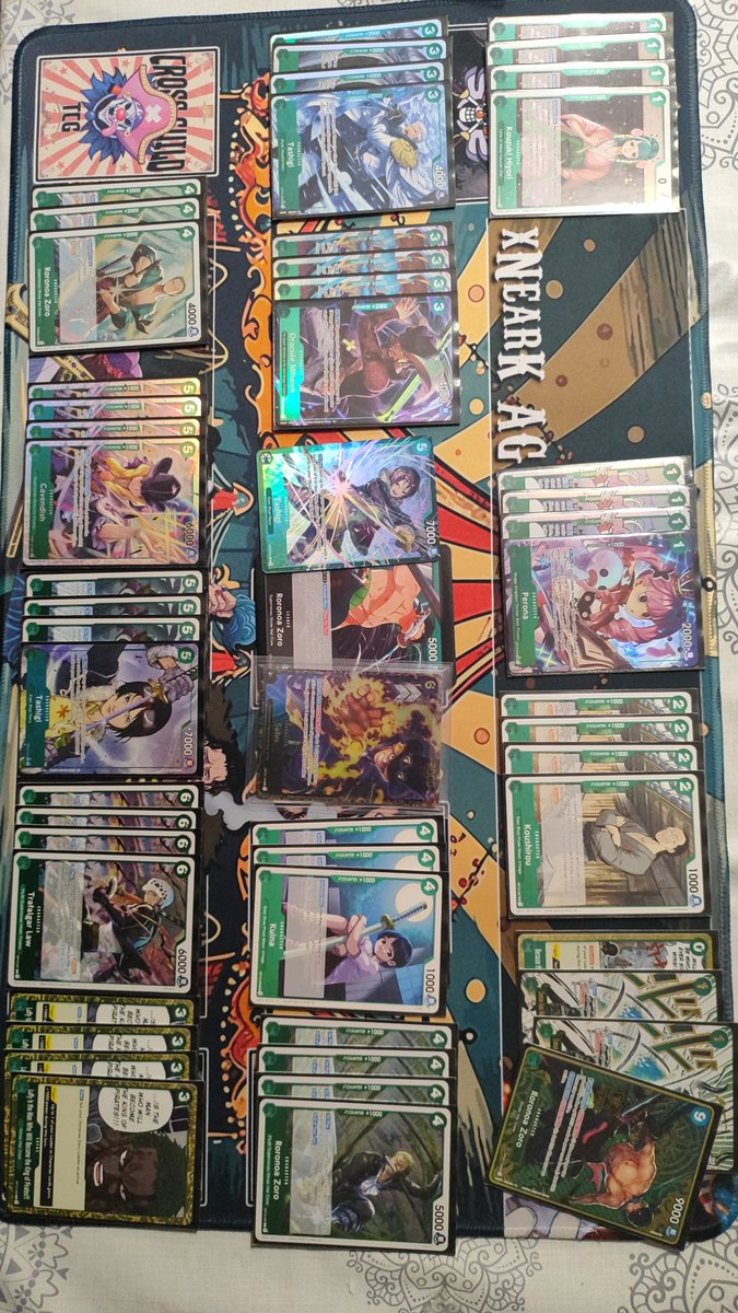 5-0 en la Store Treasure Cup de <a href="/SnafuStore/">SnafuStore</a> con Green Zoro
Matchups:
R1 vs Bonney ✅(🎲2️⃣)
R2 vs Kalgara ✅(🎲1️⃣)
R3 vs Bonney ✅(🎲2️⃣)
R4 vs Ace ✅ (🎲1️⃣)
R5 vs Ace ✅(🎲2️⃣)
<a href="/CrossGuildTCG/">Cross Guild TCG</a>