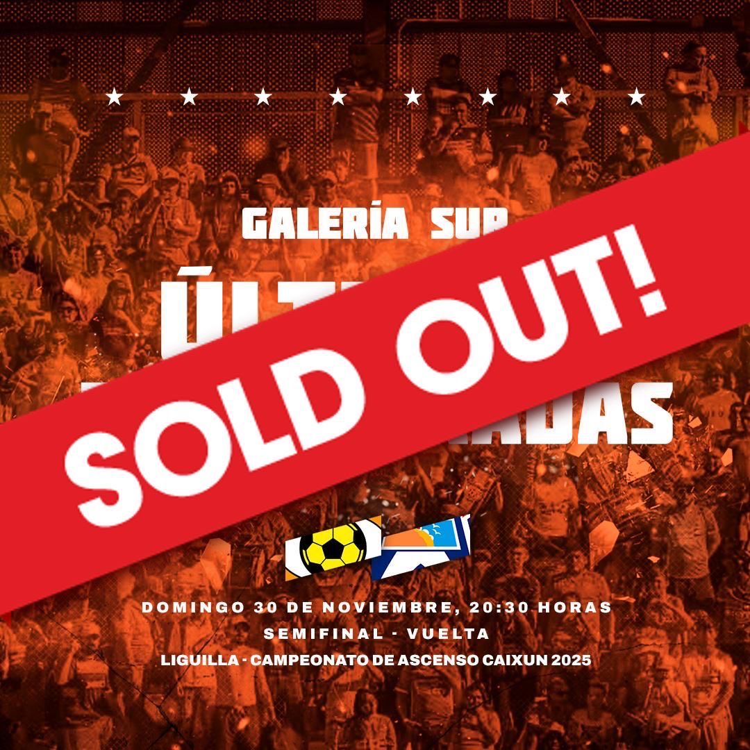 🔶 ¡Galería Sur AGOTADA!

Hinchas, una vez más dejaron claro lo que significa este club. Gracias por copar la galería y demostrar por qué Cobreloa tiene una de las hinchadas más fiel del país🦊🧡
Aún quedan entradas en Andes, Pacífico y VIP.
No te quedes fuera de la semifinal!!!