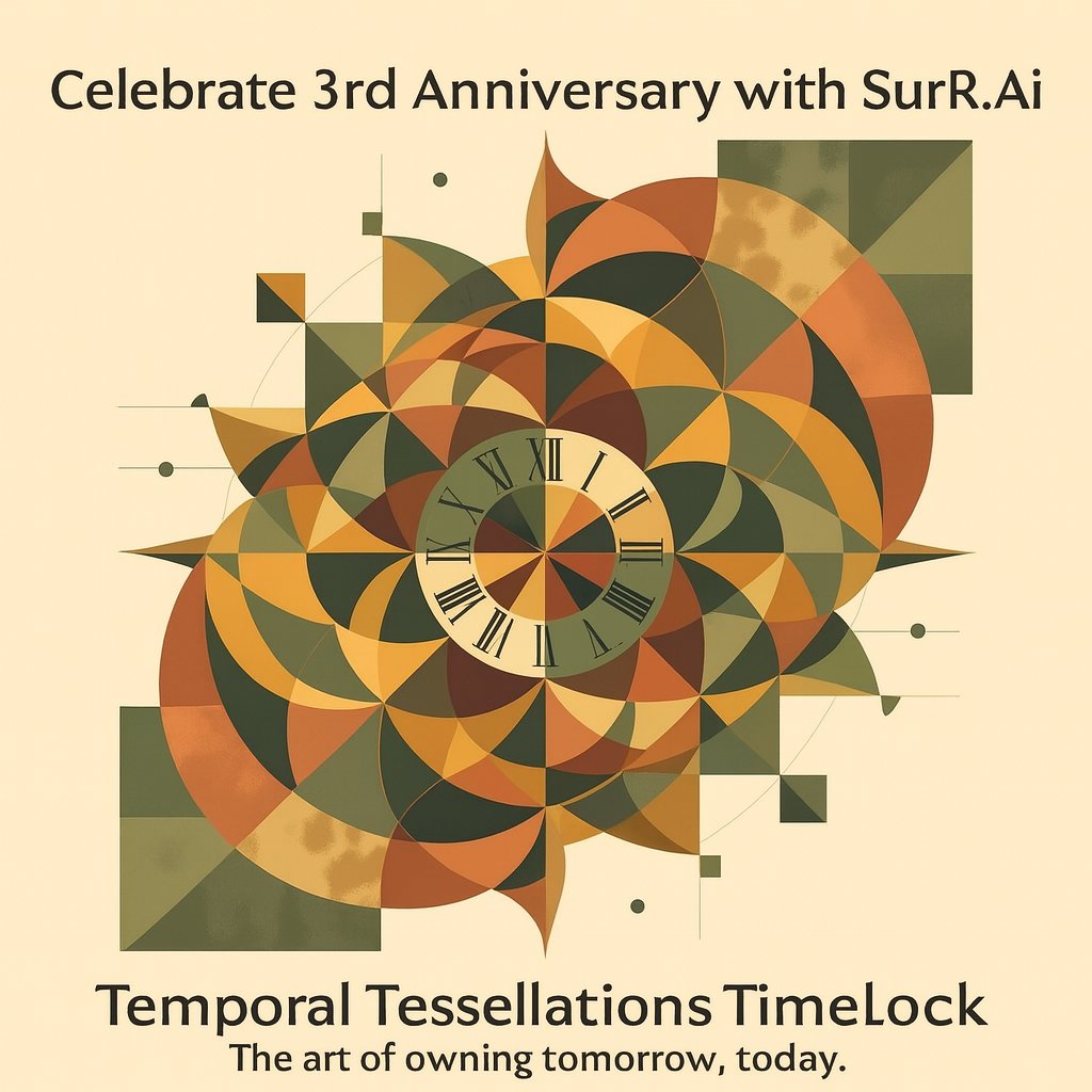 SurRNFTs's tweet image. 3️⃣ Premium Status &amp;amp; #Rarity Push
⏳ Time repeats. #Patterns return

12 NFTs → 1 rare #TimeLock – your key to exclusive #phygital art &amp;amp; premium #collector status
🛒#Rarible og.rarible.com/surrtt

Watches don’t just show time, they also symbolize it.
#SurRtt #CryptoArt...