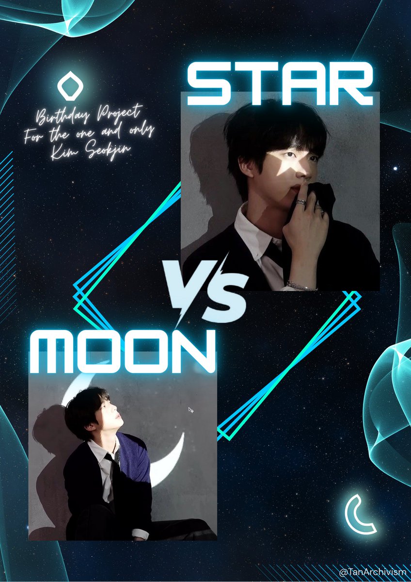 TanArchivism's tweet image. ⭐ Jin Birthday Project 🌙 #JinSTARMOONBattle

We'll be holding a streaming battle for DSYLM between "TEAM STAR" &amp;amp; "TEAM MOON" on 4 december to celebrate jin's birthday!

Check out the thread &amp;amp; follow the easy instructions. Let's have fun while also boosting his streams!📩