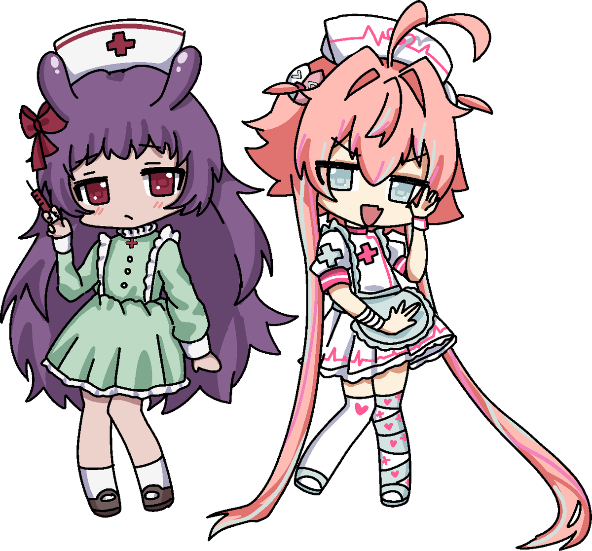 POV: These are your nurses and you're cooked 

#mishysnoodle #yuyukawART