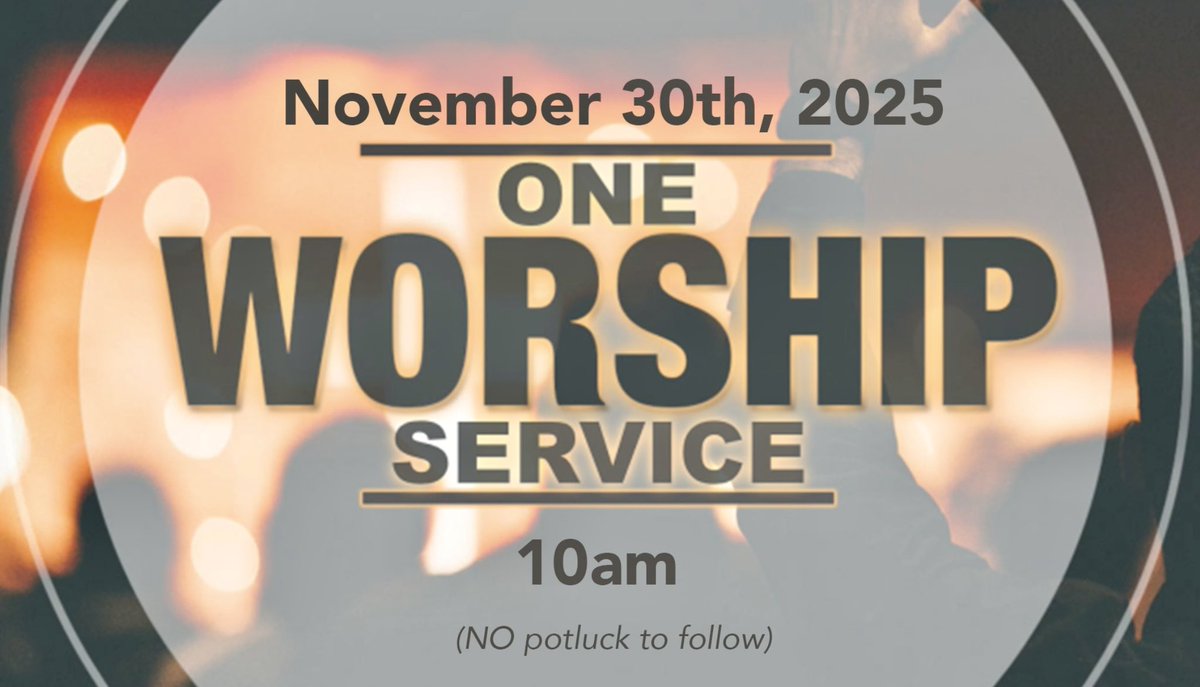 BCMethodist's tweet image. Reminder: 5th Sunday 
One service tomorrow 11/30 at 10am in the Sanctuary!
No potluck after!