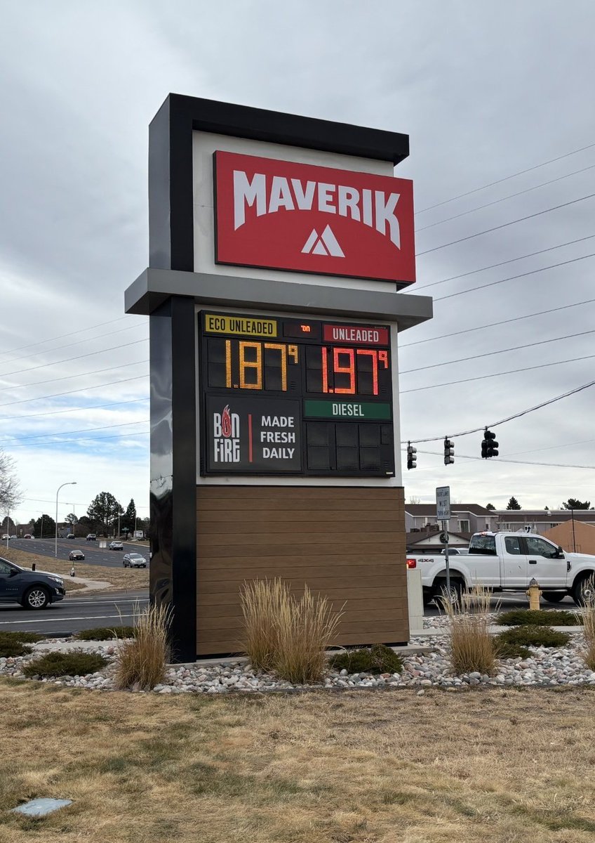Brick_Suit's tweet image. $1.97 gas has reached Colorado.

In May it was $3.29