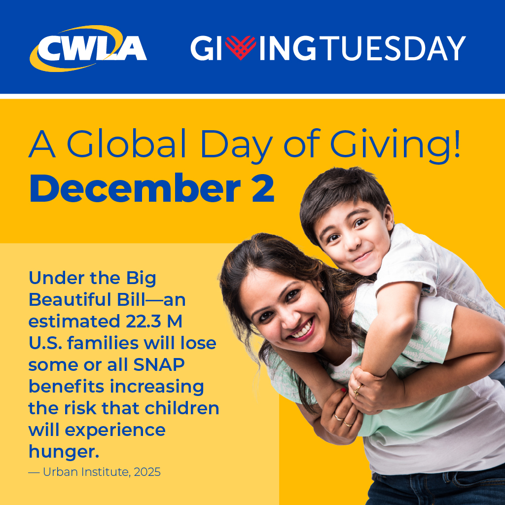 CWLAofficial's tweet photo. @GivingTuesday  is almost here—and CWLA is setting out to raise $25,000 in just 24 hours! With your help, we can make it happen! 
https://t.co/2nn8Hxy3KG
Together, we can stand strong to protect what works—the programs and policies that keep children safe and families supported. https://t.co/WirtX9yD8t