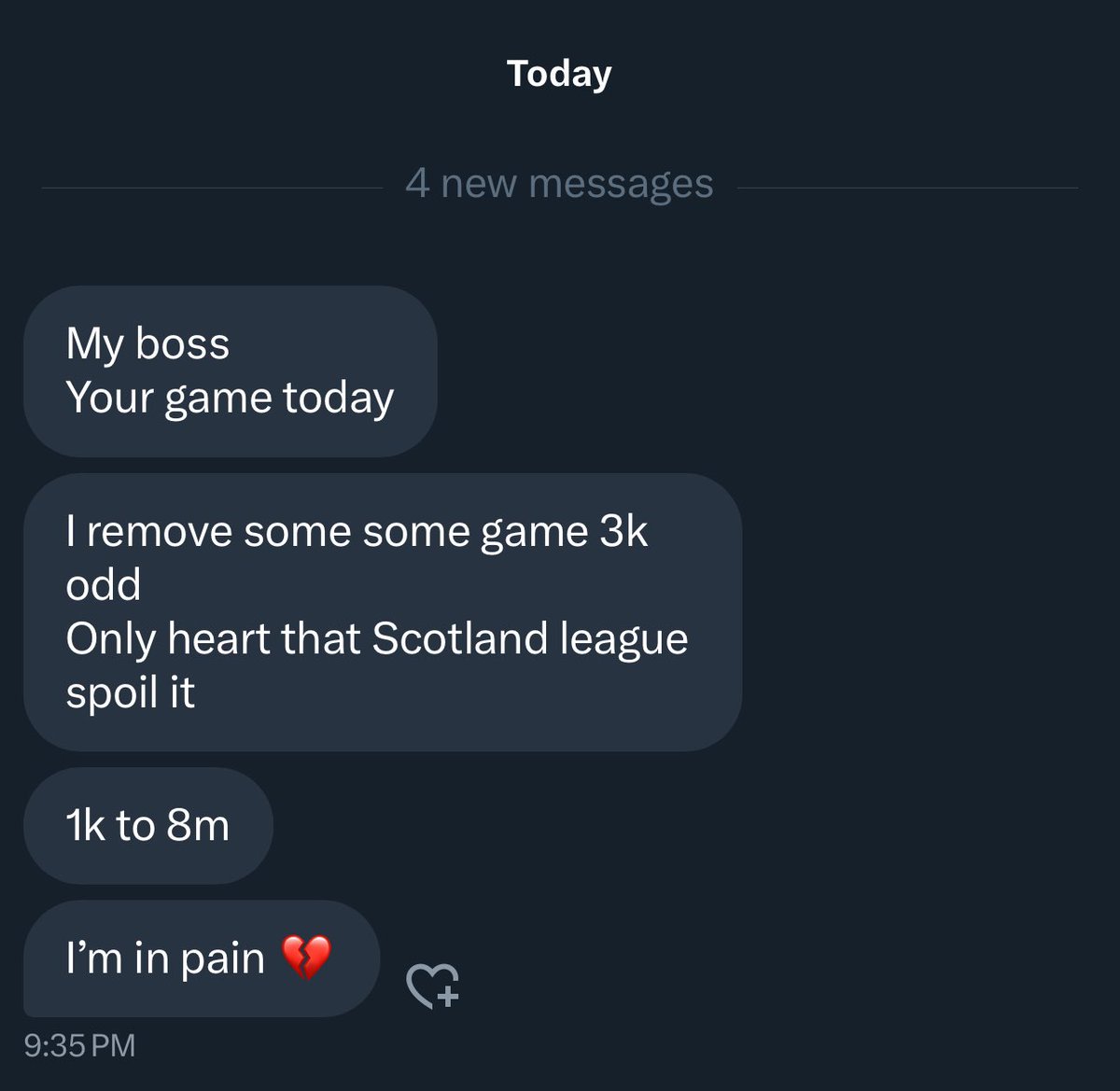 Keep trying…I be think say na only me Dey play the game.