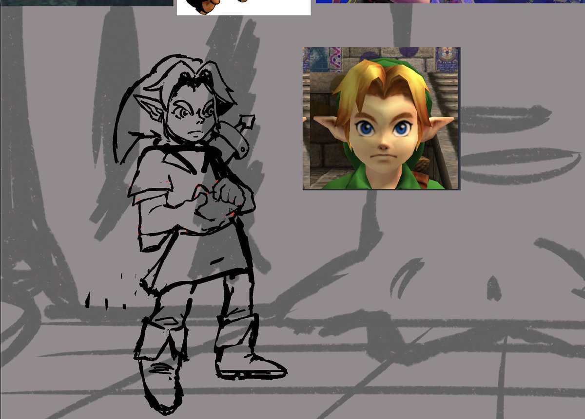LactoseMonger's tweet image. well this was scrapped cuz its supposed to be toon link (for @insyna_) #fnfmod #fnf