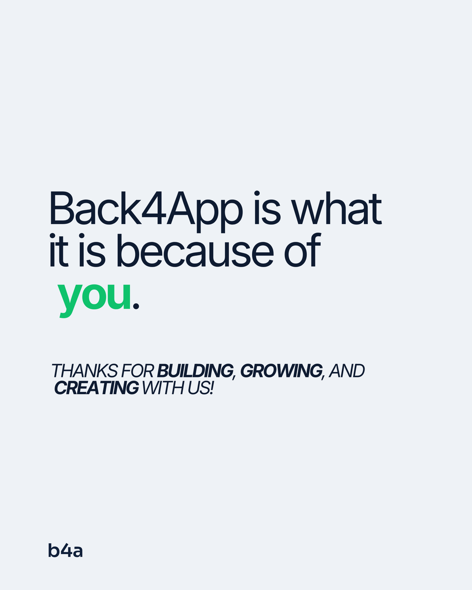 Back4app tweet media