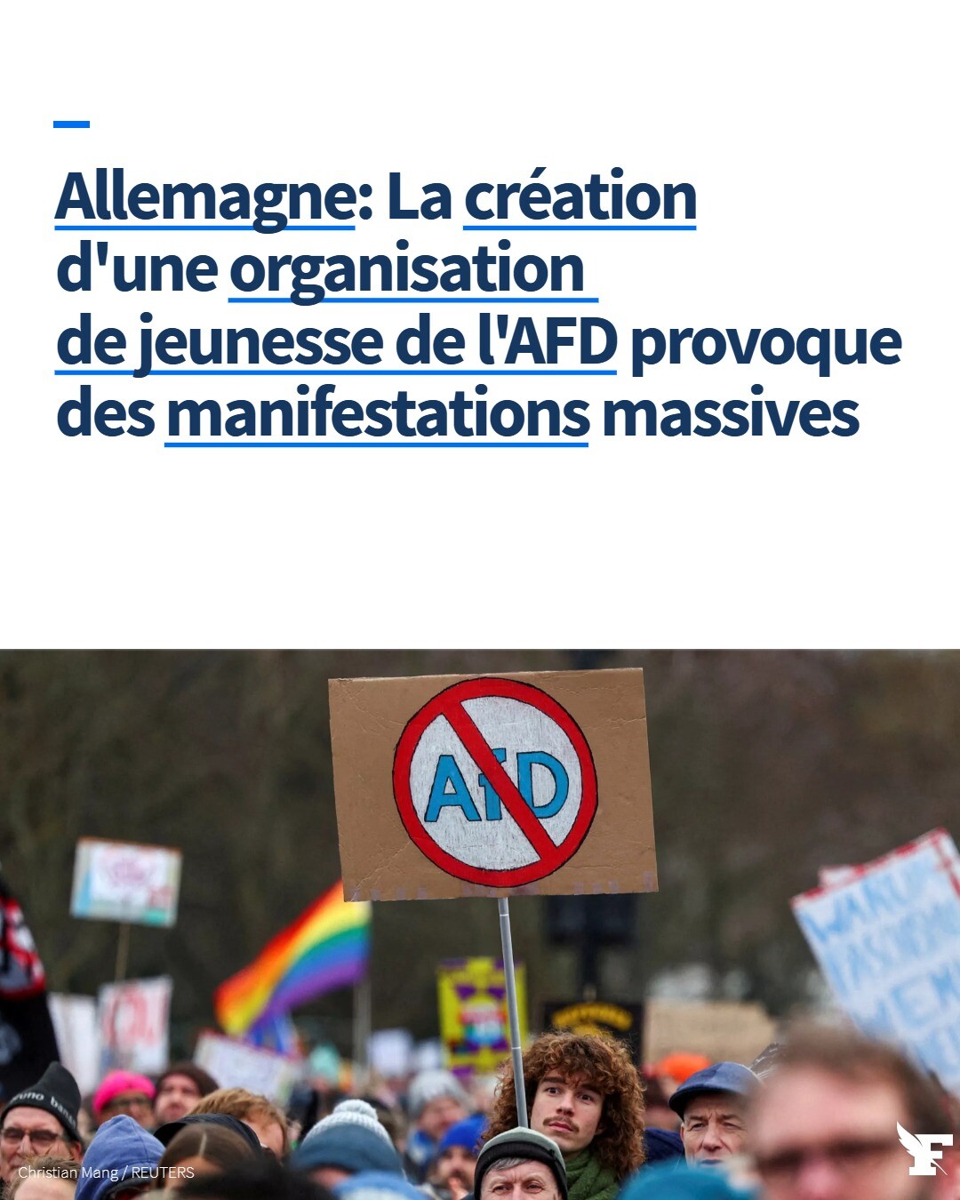 La présence en nombre ce samedi, de manifestants à Giessen près de Francfort, a contraint le parti nationaliste Alternative pour l’Allemagne (AfD) à retarder son congrès, destiné à former sa nouvelle organisation de jeunesse.→