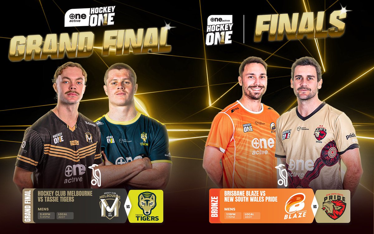 It all comes down to one.

HC Melbourne men are out to defend their title at home with Tassie Tigers in search of their maiden league title.

Tickets at intix.com.au/org/hockey-one
Watch live and free on 7plus

Brought to you by <a href="/KookaburraHky/">Kookaburra Hockey</a>